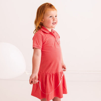 Coral Personalised Polo Dress - Amber and Noah