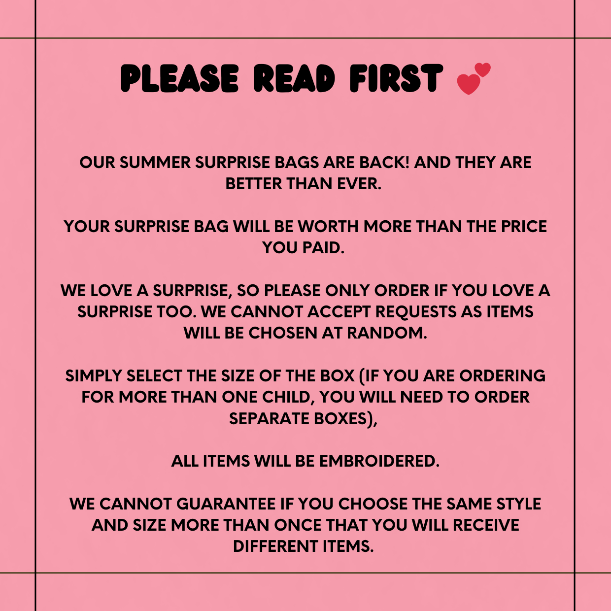 Personalised Summer Surprise Bag