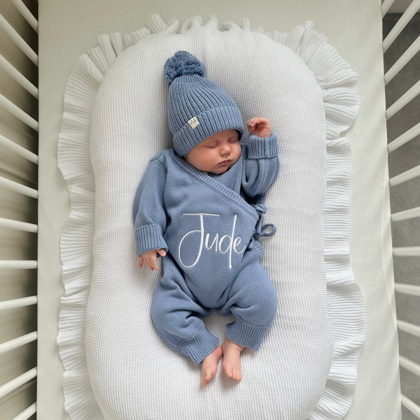 Blue Personalised Luxury Long Romper