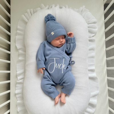 Blue Personalised Luxury Long Romper