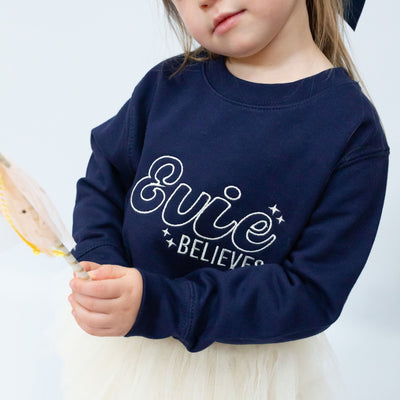 Retro Believes Personalised Embroidered Sweater