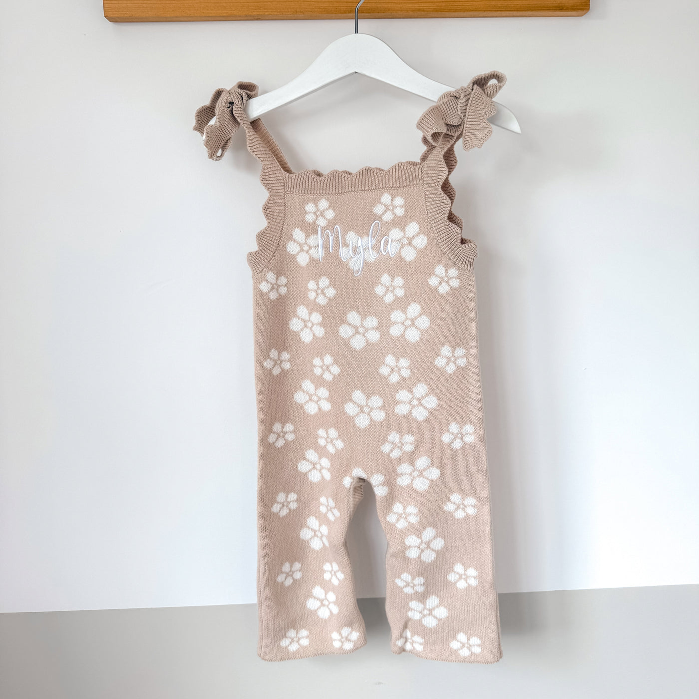 Personalised Floral Dungarees