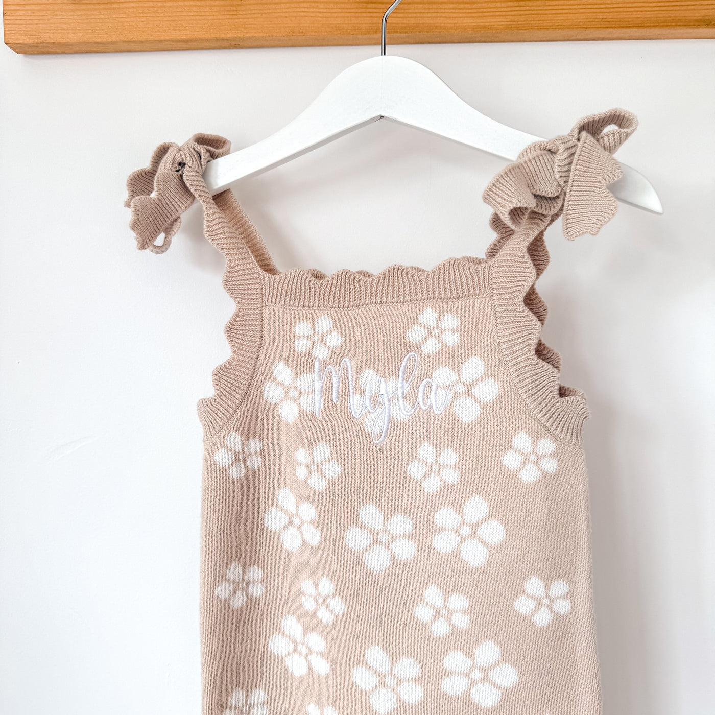 Personalised Floral Dungarees