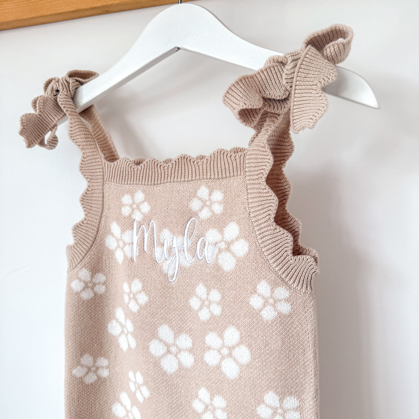 Personalised Floral Dungarees