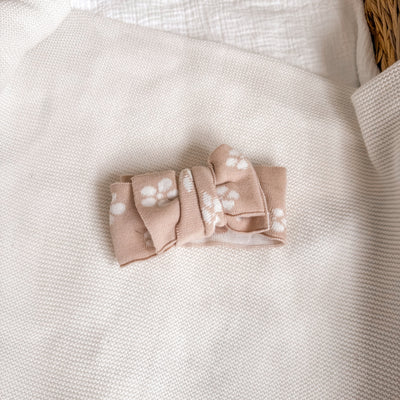 Floral Knitted Headtie Bow