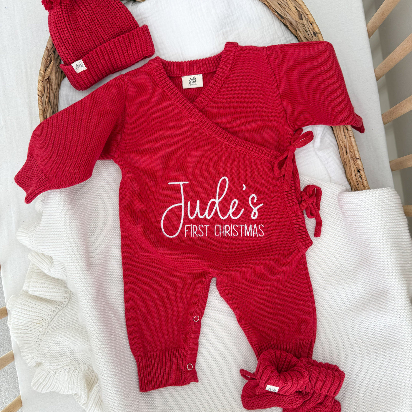 First Christmas Long Romper Bundle