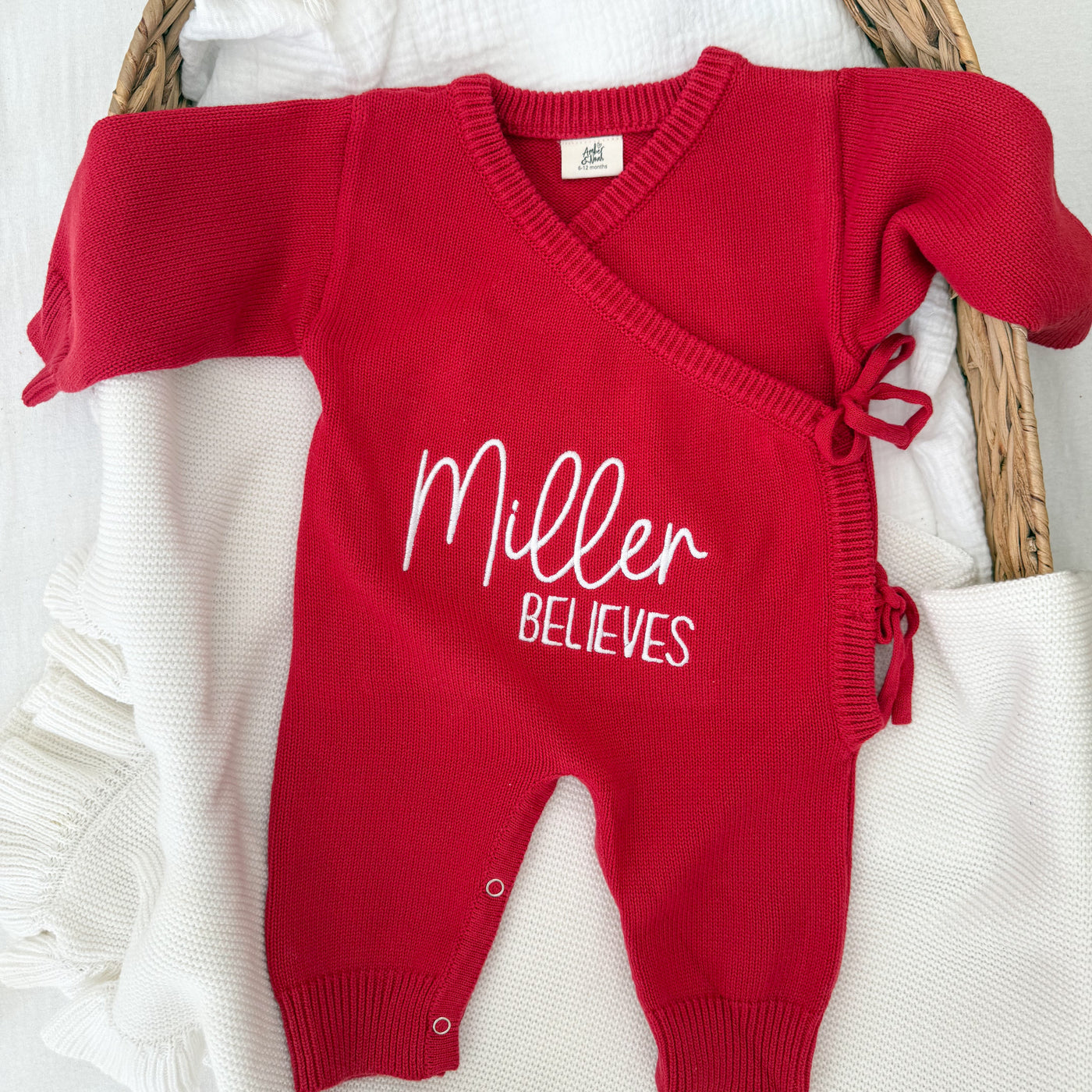 Red Believes Personalised Luxury Long Romper