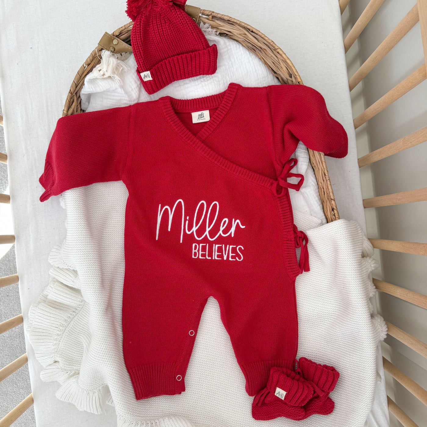 Red Believes Personalised Luxury Long Romper