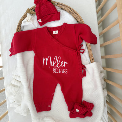 Red Believes Personalised Luxury Long Romper