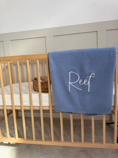 Blue Personalised Blanket