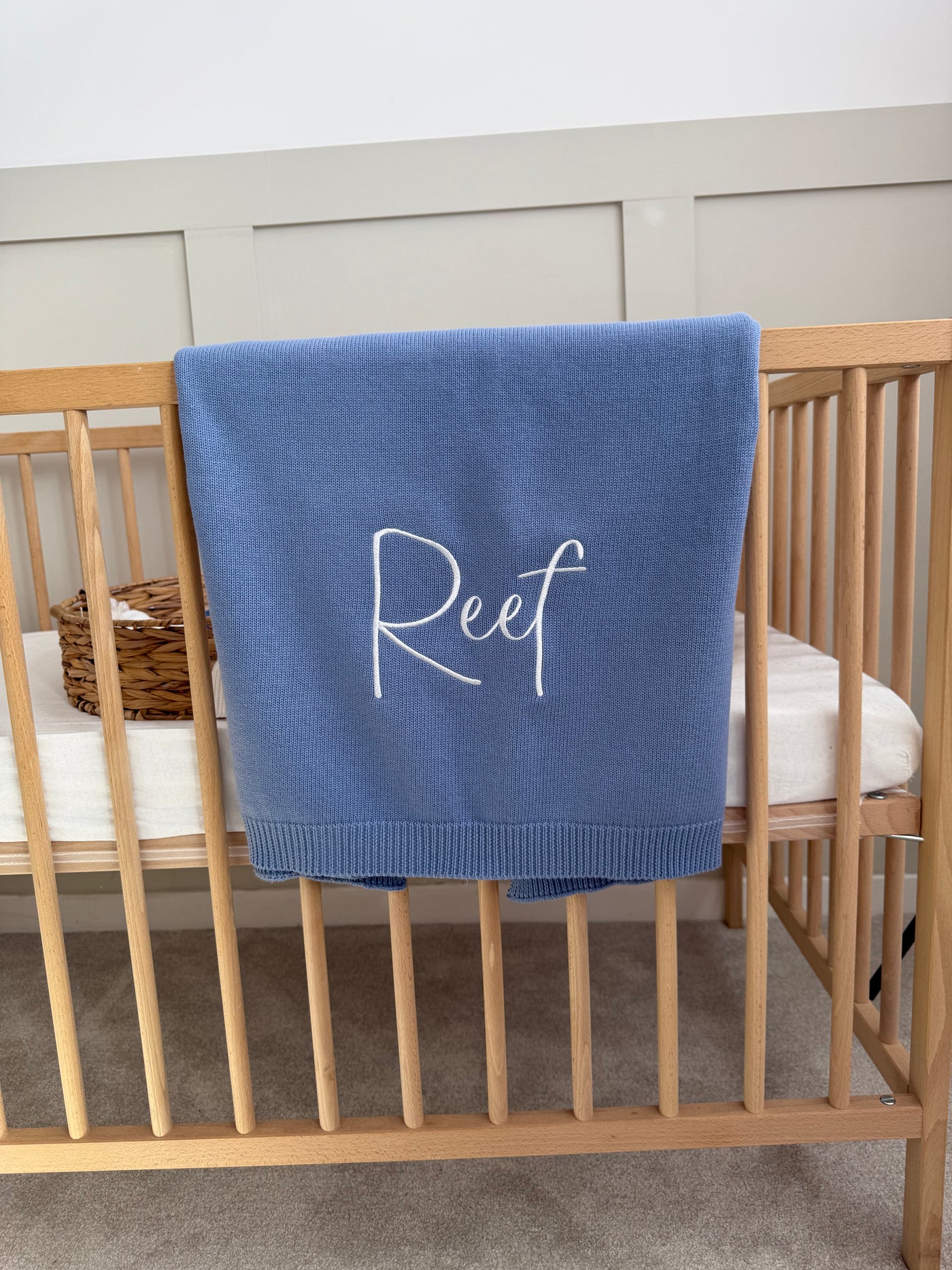 Blue Personalised Blanket