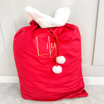Personalised Red Santa Sack