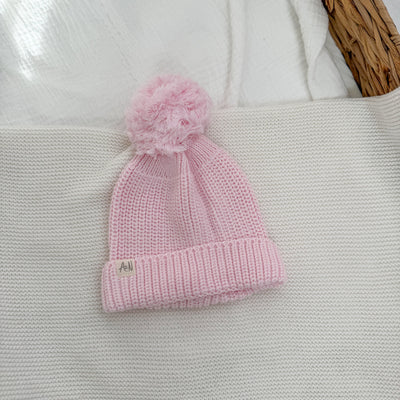 Pink Knitted Baby Hat