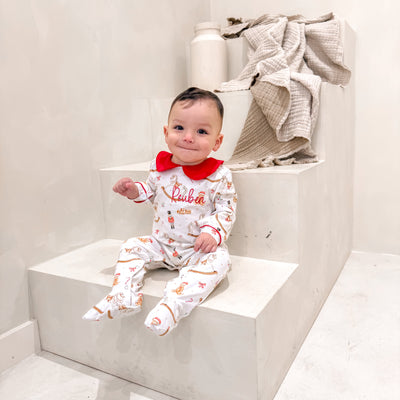 Personalised Winter Wonderland Sleepsuit