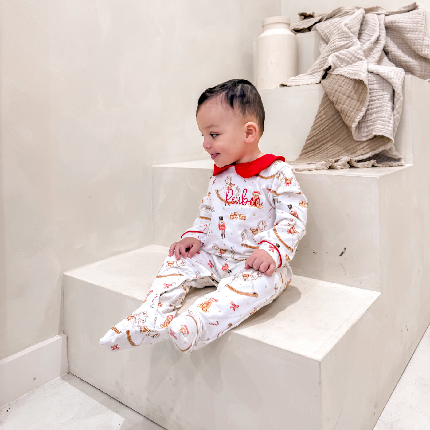 Personalised Winter Wonderland Sleepsuit