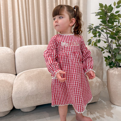 Personalised Gingham Dress