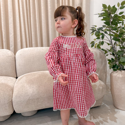 Personalised Gingham Dress