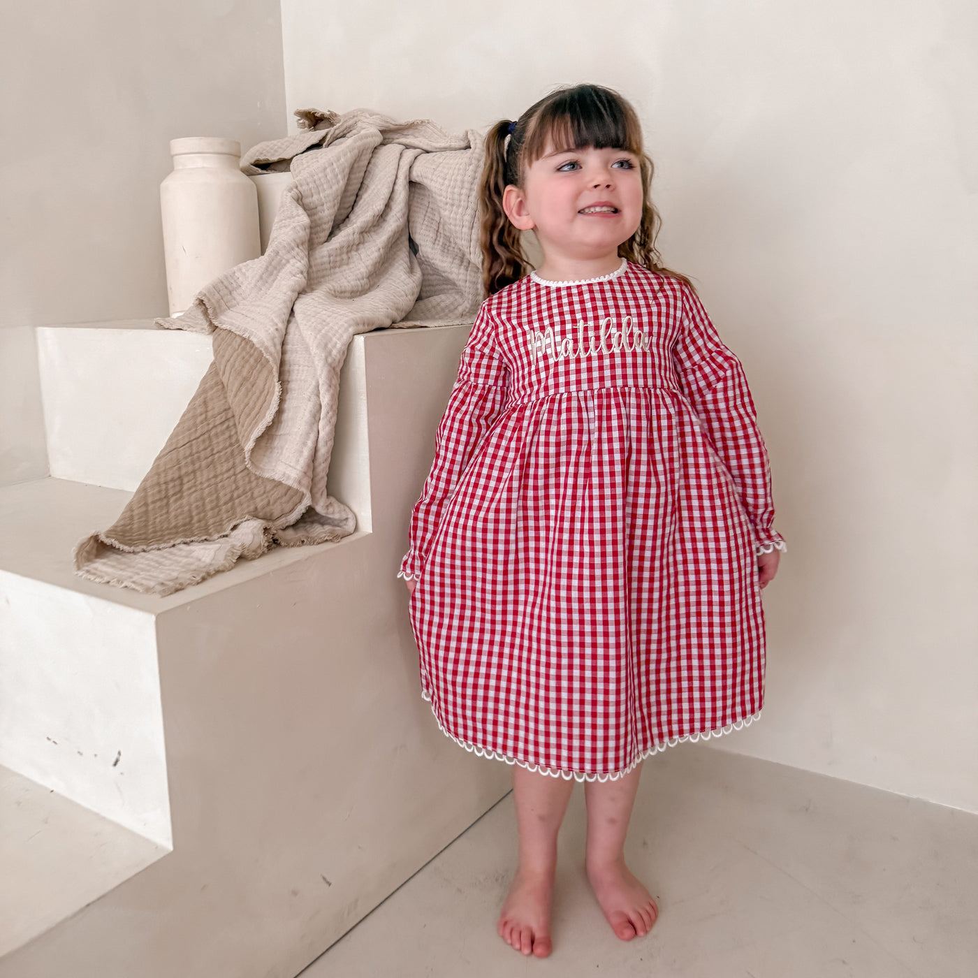 Personalised Gingham Dress