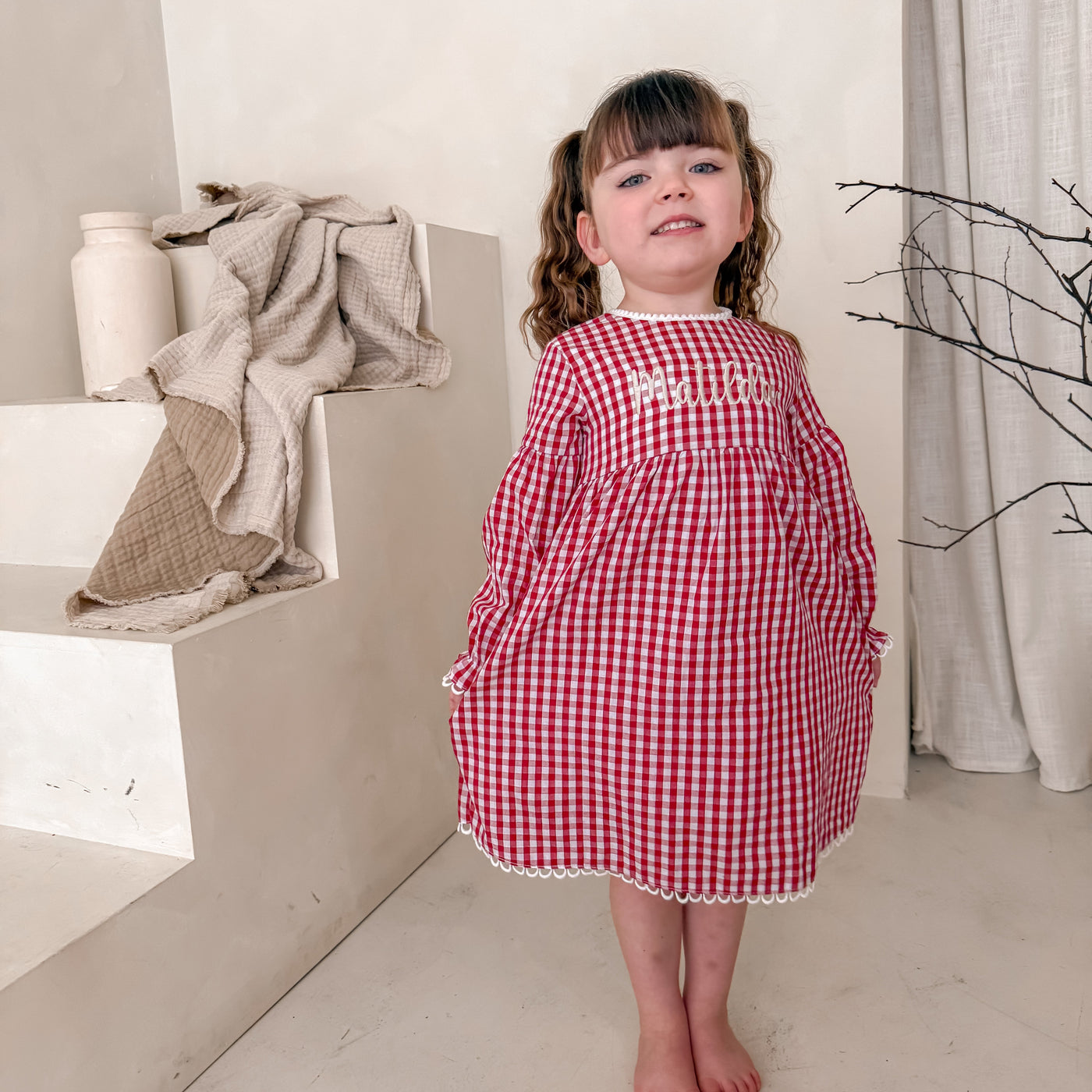 Personalised Gingham Dress
