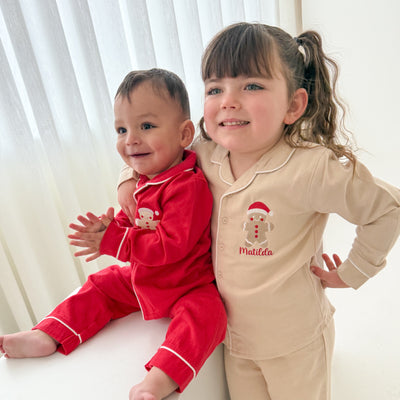 Personalised Gingerbread Classic Beige Pyjamas