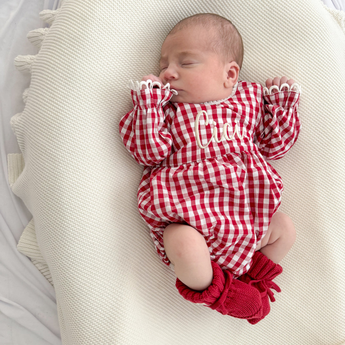 Personalised Gingham Romper