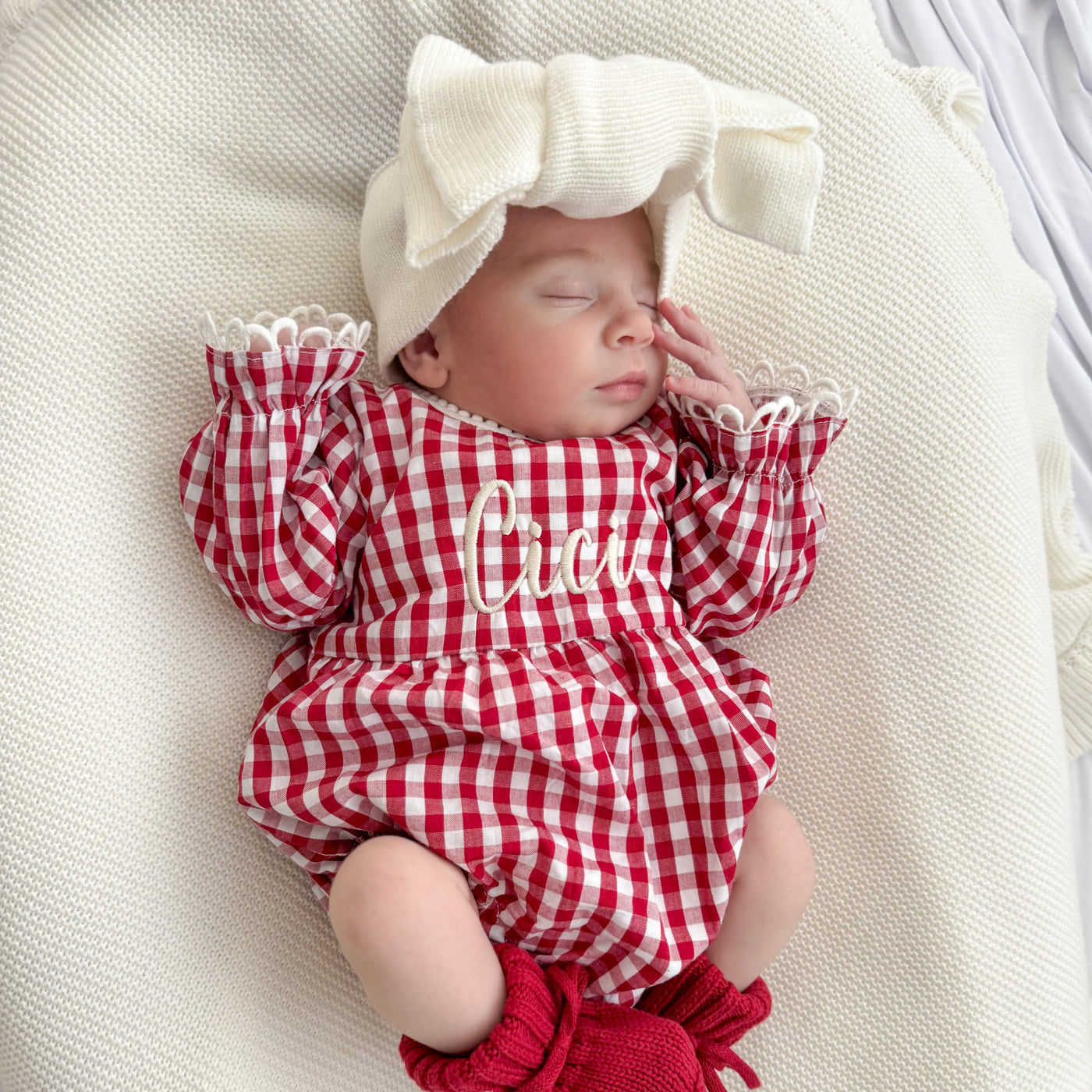 Personalised Gingham Romper