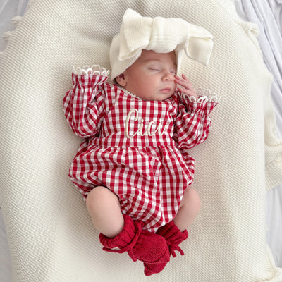 Personalised Gingham Romper