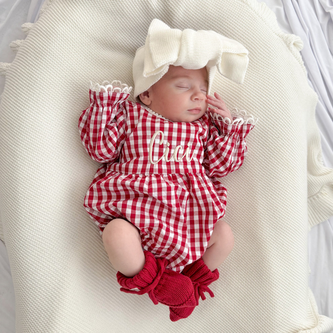 Personalised Gingham Romper