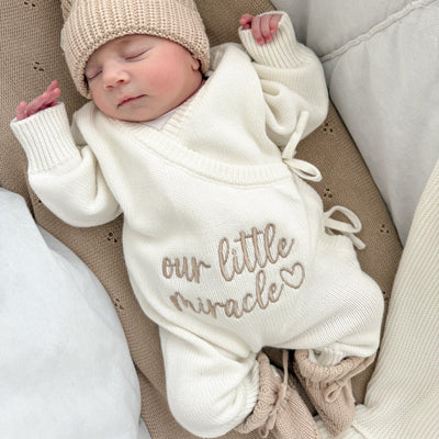 Our Little Miracle Personalised Luxury Long Romper
