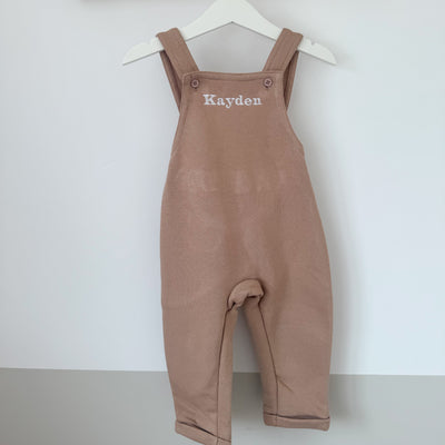 Embroidered Personalised Fleece Dungarees