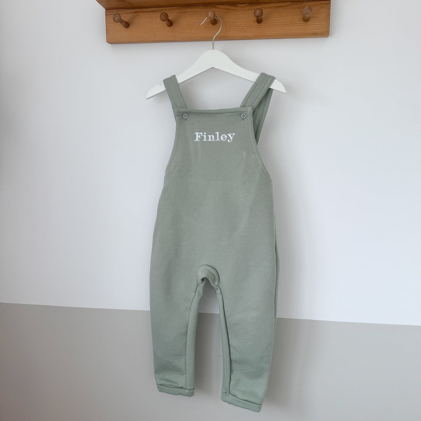 Embroidered Personalised Fleece Dungarees