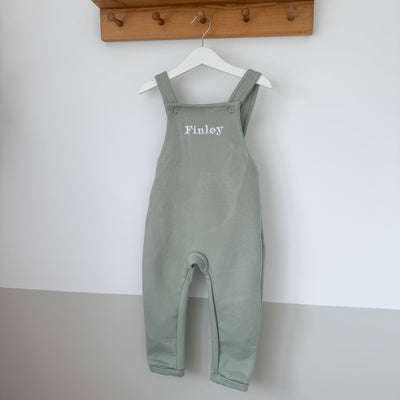 Embroidered Personalised Fleece Dungarees