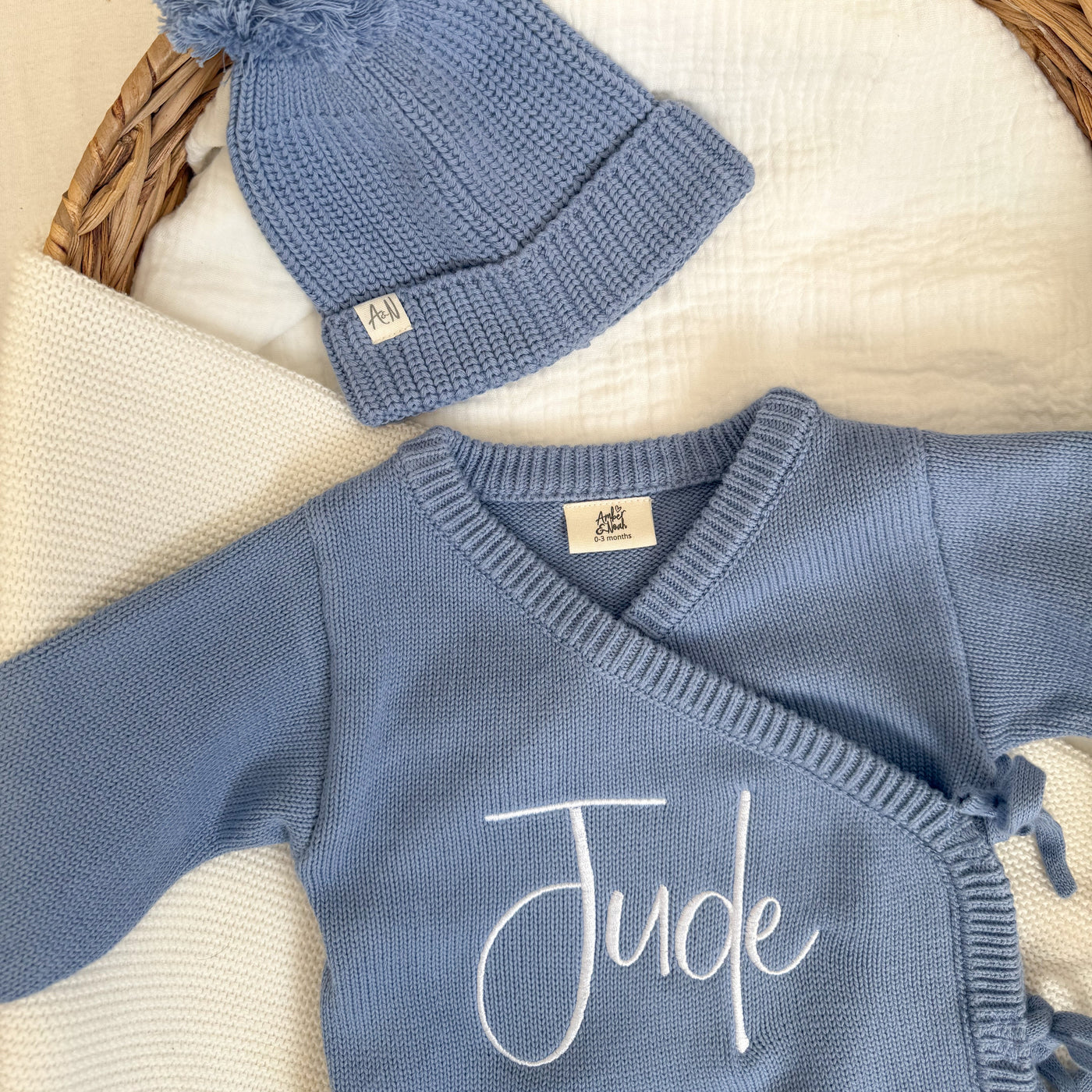 Blue Personalised Luxury Long Romper