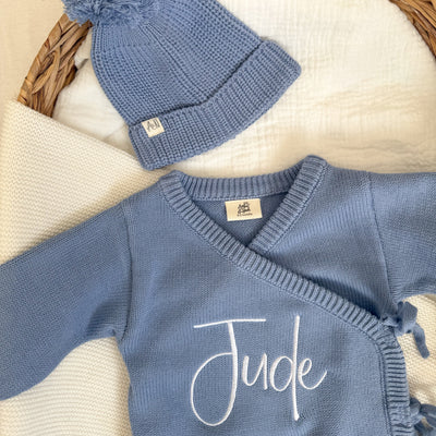 Blue Personalised Luxury Long Romper