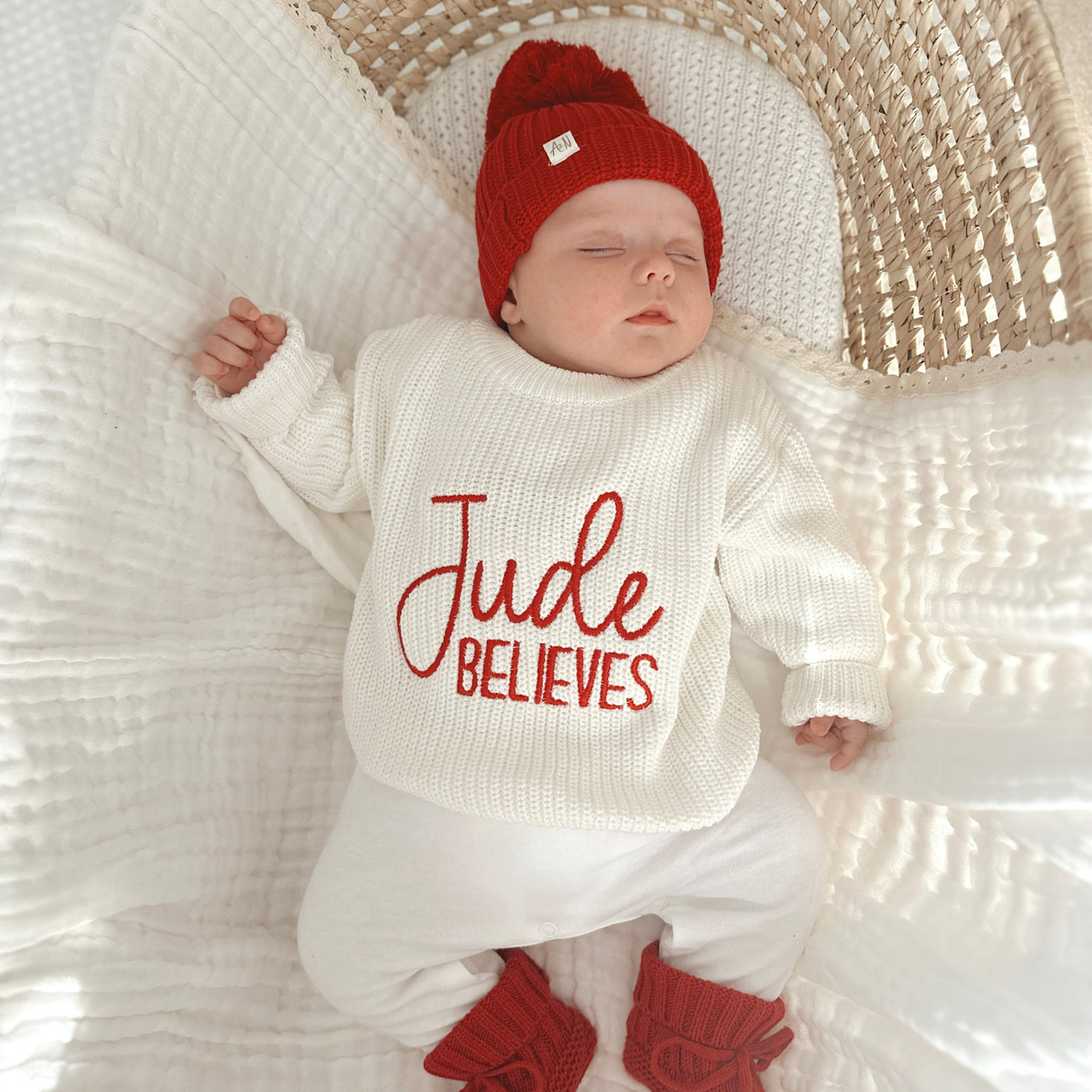 Believes Personalised Christmas Knitted Jumper
