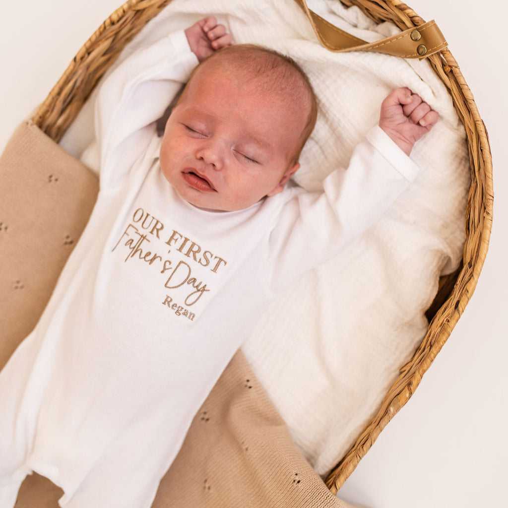 Personalised First Father's Day Sleepsuit/ Vest
