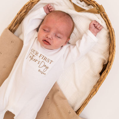 Personalised First Father's Day Sleepsuit/ Vest
