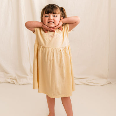 Vanilla Embroidered Cotton Dress