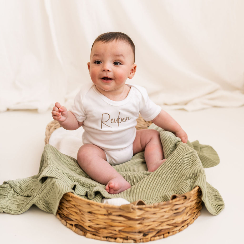 Baby Personalised Script Vest