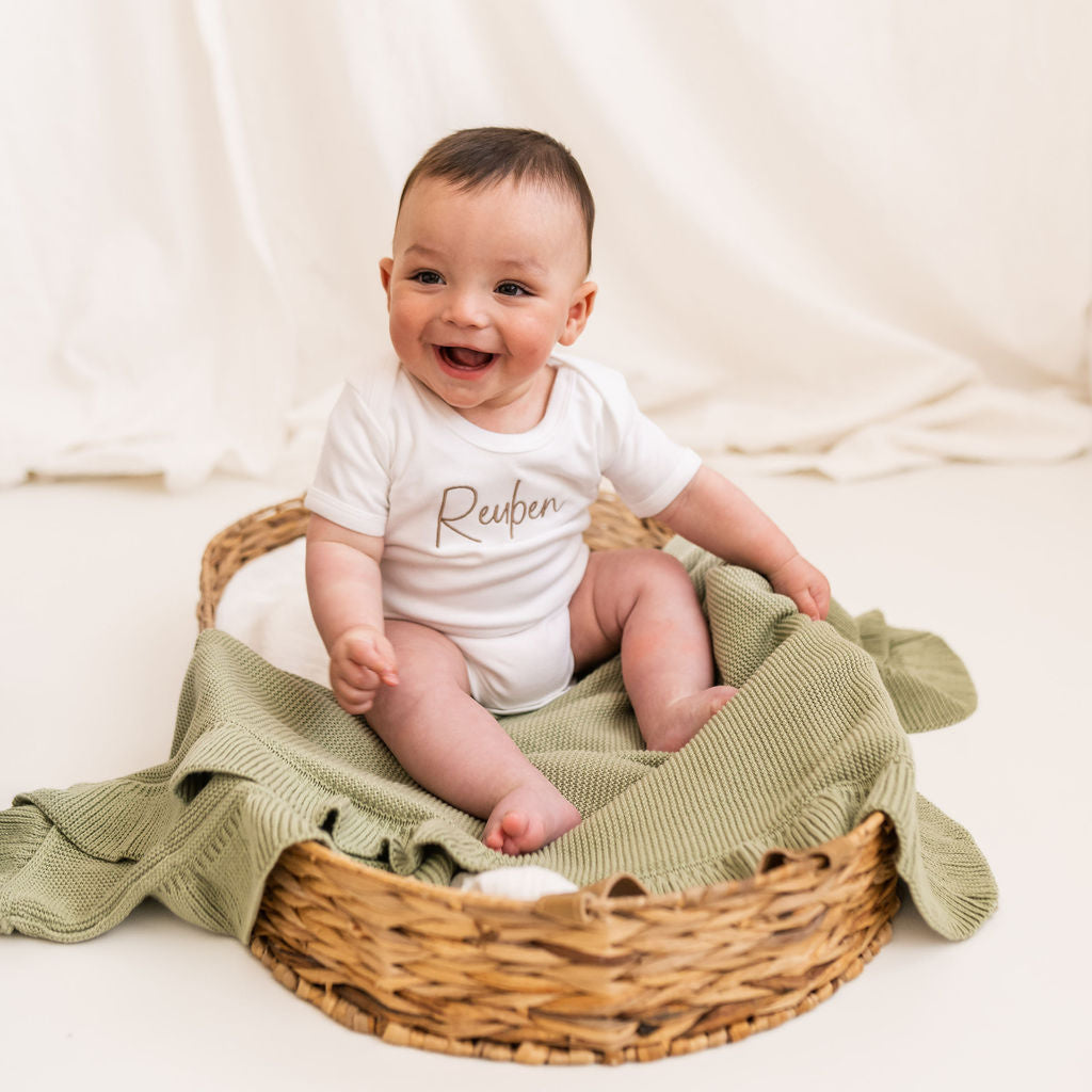 Baby Personalised Script Vest