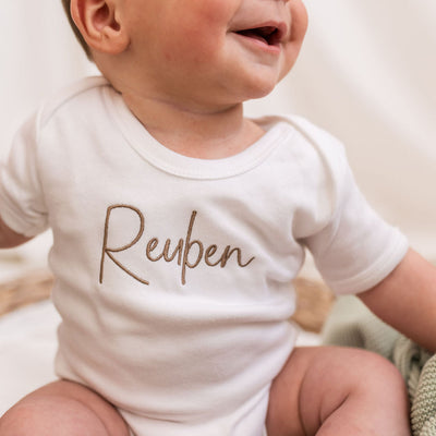 Baby Personalised Script Vest