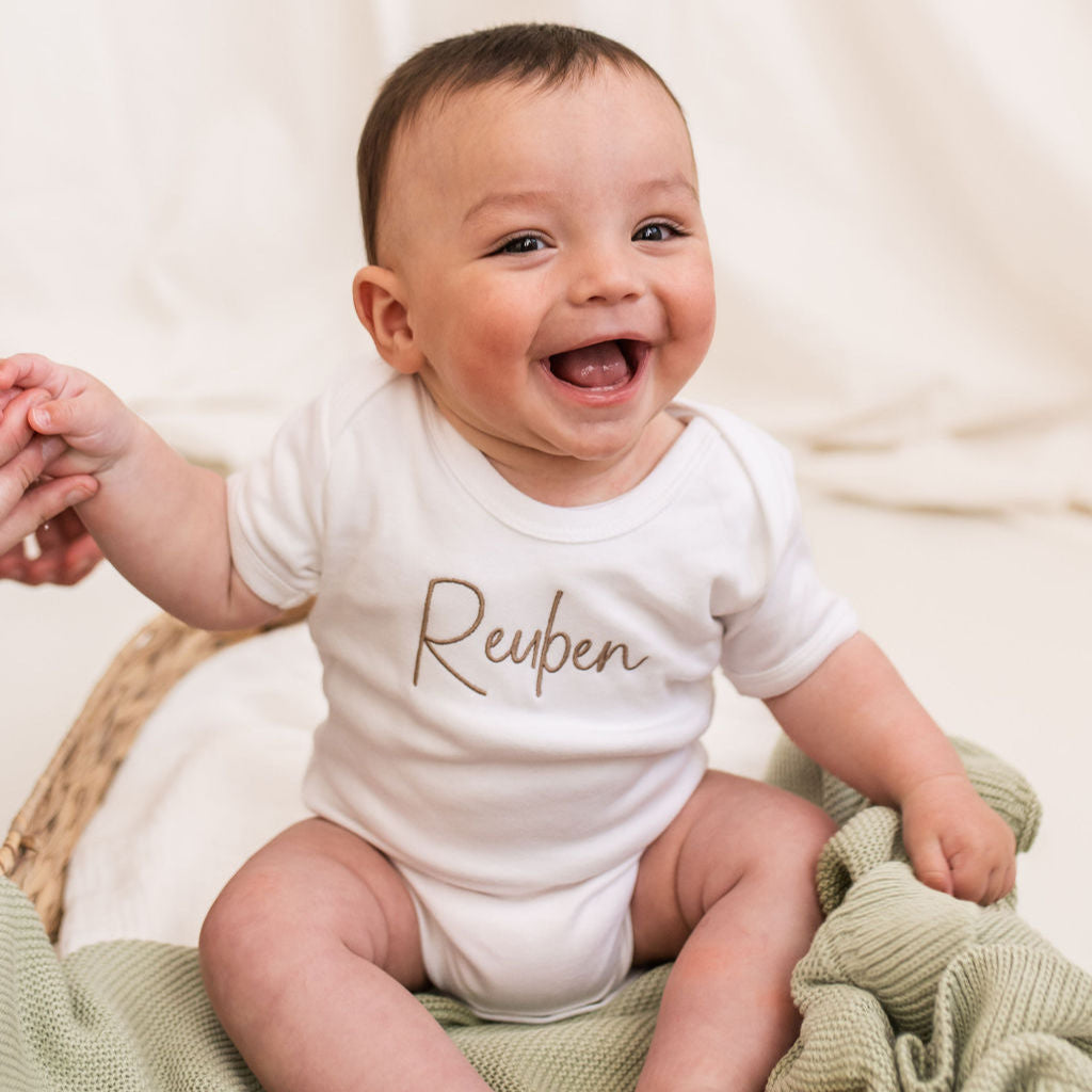 Baby Personalised Script Vest