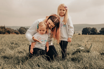 Adult's Rainbow Name Tee/Hoody - Amber and Noah