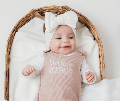 Baby Personalised Lounge Romper - Amber and Noah