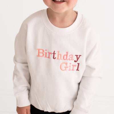 Birthday Embroidered Sweater - Amber and Noah