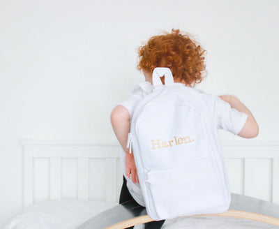 Children's Embroidered Name Backpack - Amber and Noah