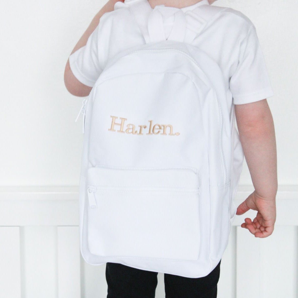 Children's Embroidered Name Backpack - Amber and Noah