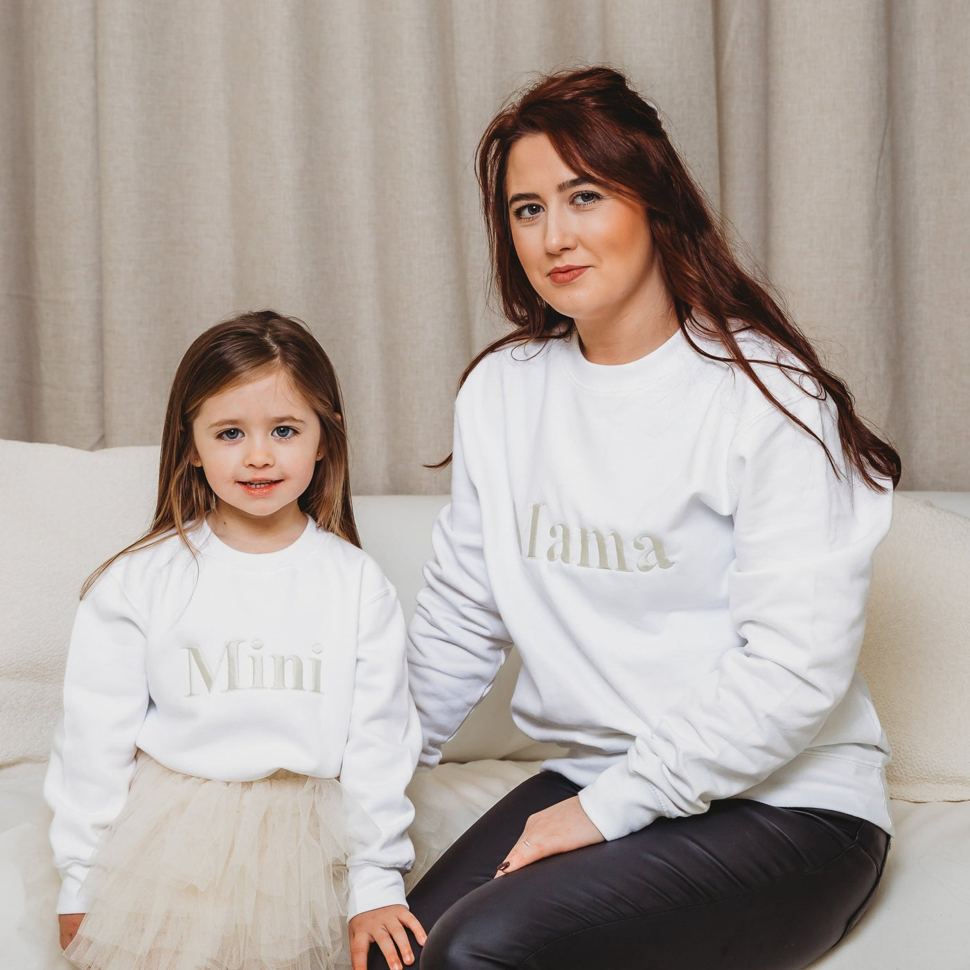 Classic Mama and Mini Sweater Set - Amber and Noah