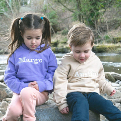 Classic Name Embroidered Hoody - Amber and Noah