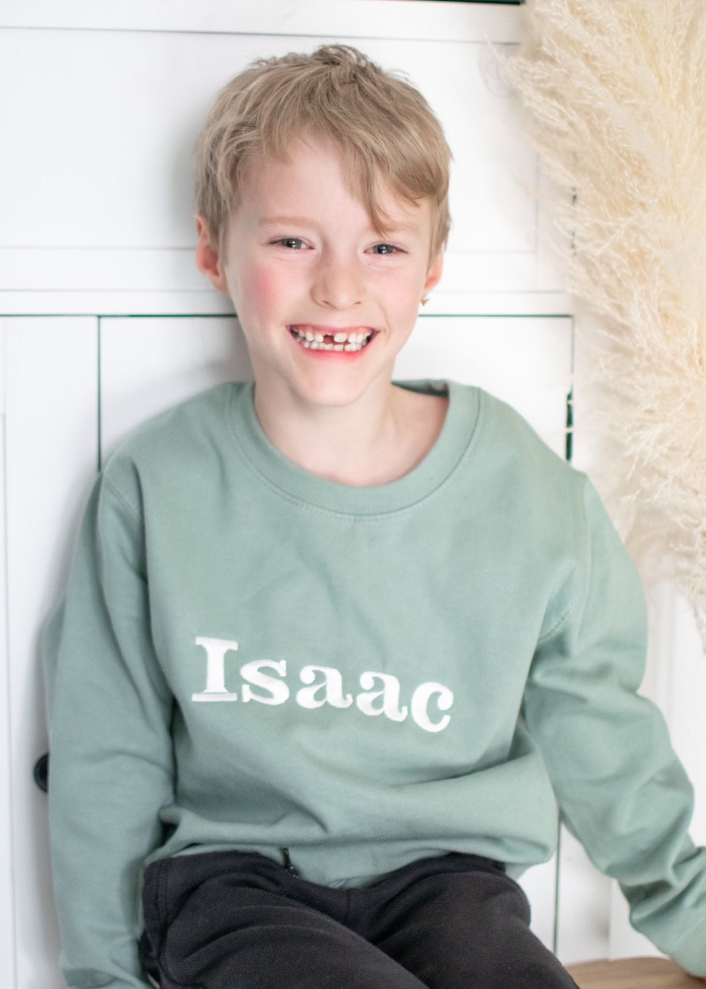 Classic Name Embroidered Sweater - Amber and Noah